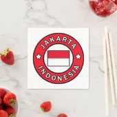 Jakarta Indonesia Serviette (Beispiel)