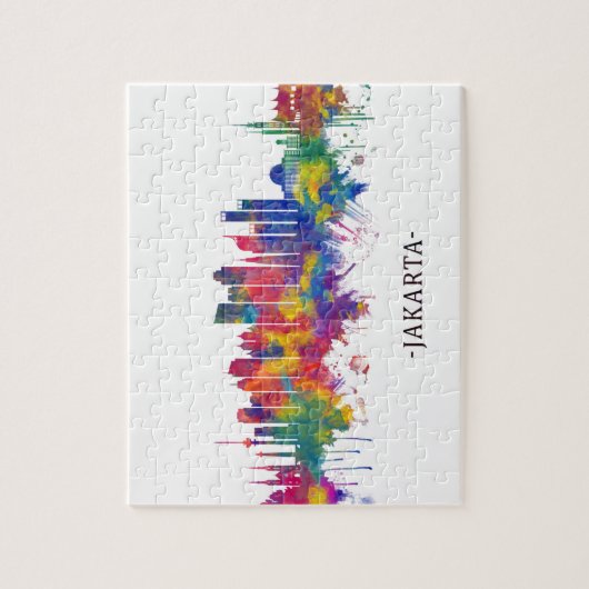 Jakarta Indonesia Skyline Puzzle (Vertikal)