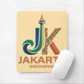 Jakarta Indonesia Southeast Asia Mousepad (Mit Mouse)