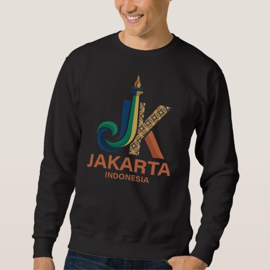 Jakarta Indonesia Southeast Asia Sweatshirt (Vorderseite)