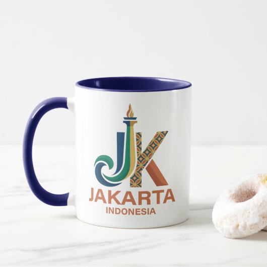 Jakarta Indonesia Southeast Asia Tasse (Mit Donut)