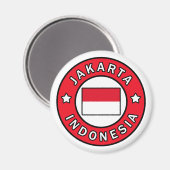 Jakarta Indonesien Magnet (Vorderseite/Rückseite)