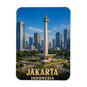 ✈️ Jakarta Indonesien Reise Erinnerungen 🌴 Magnet