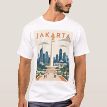 Jakarta Indonesien Reiseplakat