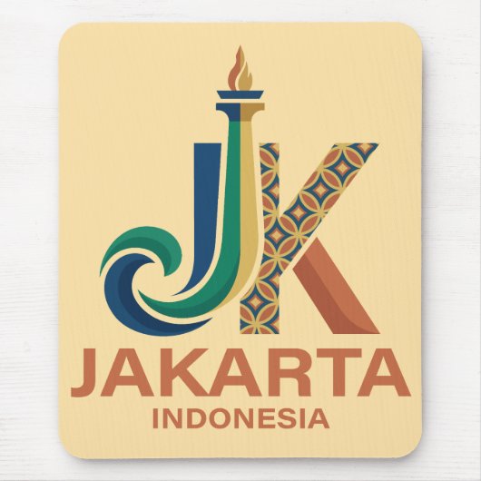Jakarta Indonesien Südostasien Mousepad (Vorne)