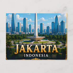 Jakarta Indonesien Tropische Hauptstadt 📍 Postkarte