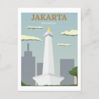 Jakarta, Indonesien Vintag Retro Travel