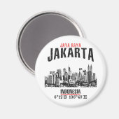 Jakarta Magnet (Vorderseite/Rückseite)