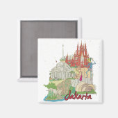 Jakarta Magnet (Vorderseite/Rückseite)