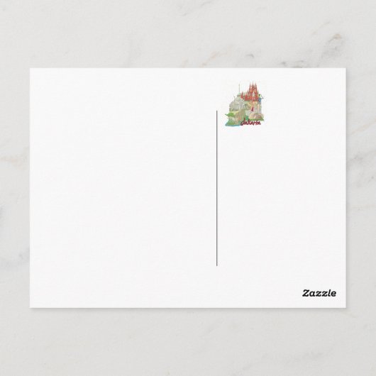 Jakarta Postkarte (Rückseite)