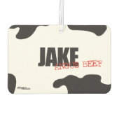 Jake "Angus Beef" Trendy Air Freshener Autolufterfrischer (Rückseite)