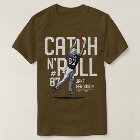 Jake Ferguson Dallas Catch N Roll TShirt 2 (Design vorne)