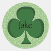 Jake Lucky Irish Kleeblatt Sticker (Vorderseite)