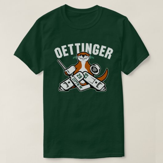 Jake Oettinger Otter TShirt 8 (Design vorne)