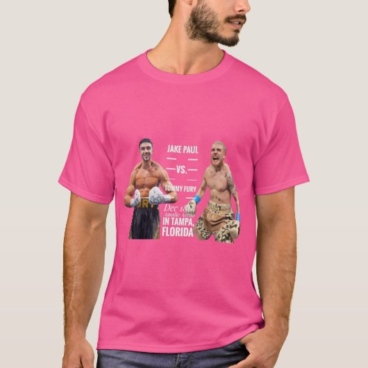 Jake Paul Vs Tommy Fury T-Shirt (Vorderseite)
