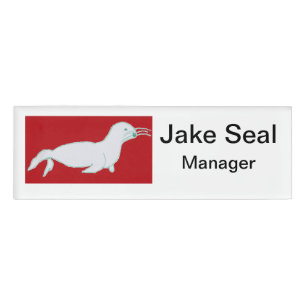 Jake Seal Kleines Namensschild Namenschild