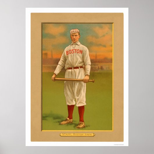Jake Stahl Red Sox Baseball Poster (Vorne)