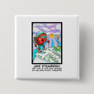 Jake Strawberry Funny Dessert Geschenke & Links Button