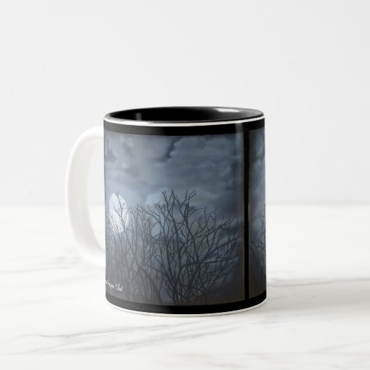 Jakes Mond-Tasse Zweifarbige Tasse (Vorderseite Links)