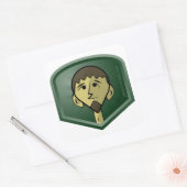 JakeWozniak.com Quadratischer Aufkleber (Umschlag)