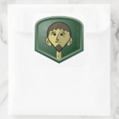 JakeWozniak.com Quadratischer Aufkleber (Tasche)