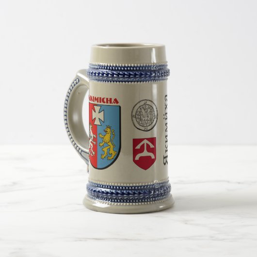 Jakimicha Stein Bierglas (Vorderseite Links)