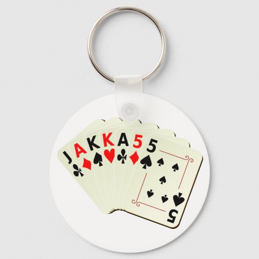 JAKKA55 Cards Schlüsselanhänger (Vorderseite)