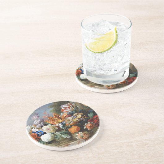 Jakob Bogdani Tulips Peonies und andere Blume Getränkeuntersetzer (Seite)