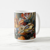 Jakob Bogdani Tulips Peonies und andere Blume Kaffeetasse (VorderseiteRechts)