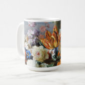 Jakob Bogdani Tulips Peonies und andere Blume Kaffeetasse (Vorderseite Links)