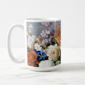 Jakob Bogdani Tulips Peonies und andere Blume Kaffeetasse (Links)