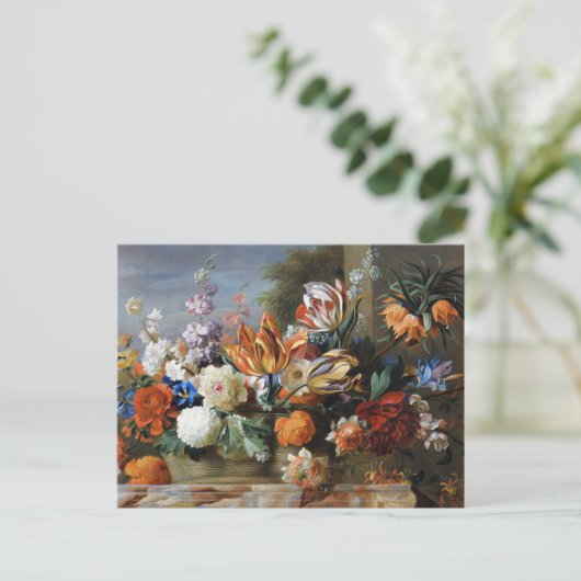 Jakob Bogdani Tulips Peonies und andere Blume Postkarte (Stehend Vorderseite)