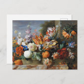 Jakob Bogdani Tulips Peonies und andere Blume Postkarte (Vorne/Hinten)