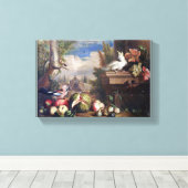 Jakob Bogdany Vögel und Früchte in einer Landschaf Leinwanddruck (Insitu (Holzboden))