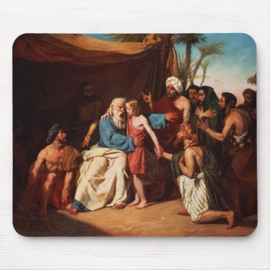Jakob, der ablehnt, Benjamin, 1829 zu befreien (Öl Mousepad (Vorne)