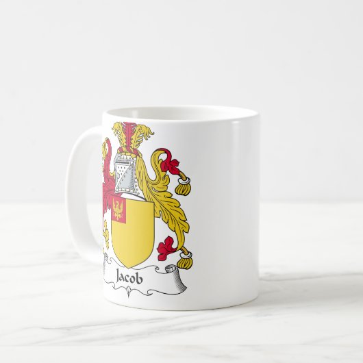 Jakob-Familienwappen Kaffeetasse (Vorderseite Links)