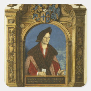 Jakob Fugger von 'Geheim Ehrenbuch Quadratischer Aufkleber