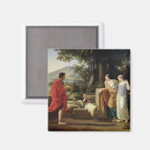 Jakob mit den Töchern Labans, 1787 Magnet (Vorderseite/Rückseite)