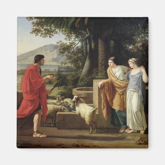 Jakob mit den Töchern Labans, 1787 Magnet (Vorne)