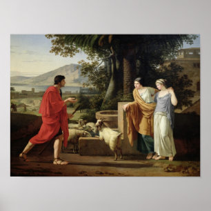 Jakob mit den Töchtern von Laban, 1787 Poster