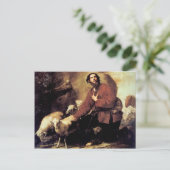 Jakob mit der Flock von Laban von Jusepe de Ribera Postkarte (Stehend Vorderseite)