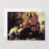 Jakob mit der Flock von Laban von Jusepe de Ribera Postkarte (Vorne/Hinten)