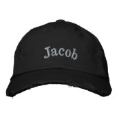 Jakob Name bestickt, Bestickte Baseballkappe (Vorderseite)