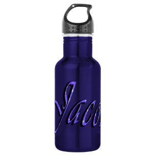 Jakob, Name, Logo, Jungen wiederverwendbare Wasser Edelstahlflasche
