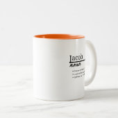 Jakob, Personalisierter Name Definition Zweifarbige Tasse (VorderseiteRechts)
