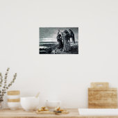 Jakob ringt mit dem Engel (Gen 32:24-32) Poster (Küche)