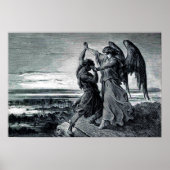 Jakob ringt mit dem Engel (Gen 32:24-32) Poster (Vorne)