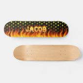 Jakob-Skateboardfeuer und Flammenentwurf Skateboard (Horizontal)