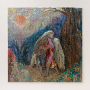 Jakob und der Engel Odilon Redon Puzzle