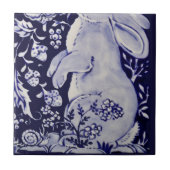 Jakobinerrinder Blume Blauer Untergrund R Fliese (Vorderseite)